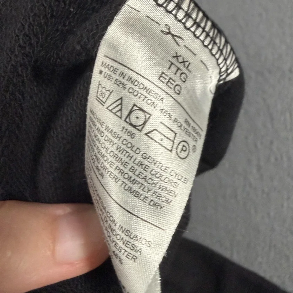 Old Navy Fleece Sweat Shorts Womens XXL Black Elastic Waist Drawstring Lounge - Picture 6 of 11